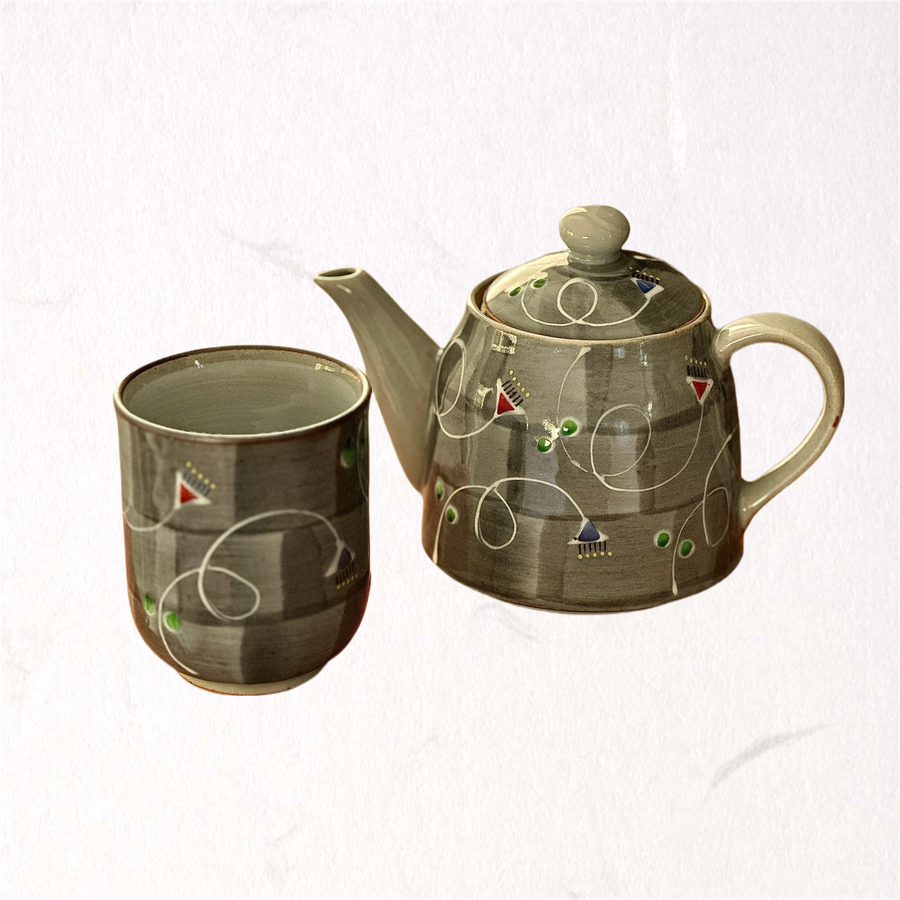 Arita Ware Tea Pot and Cup Set